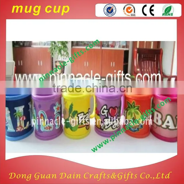 Customzied Logo 230ml PVC Soft Plastic Mugs 3D Animal Mark Mug photo-4