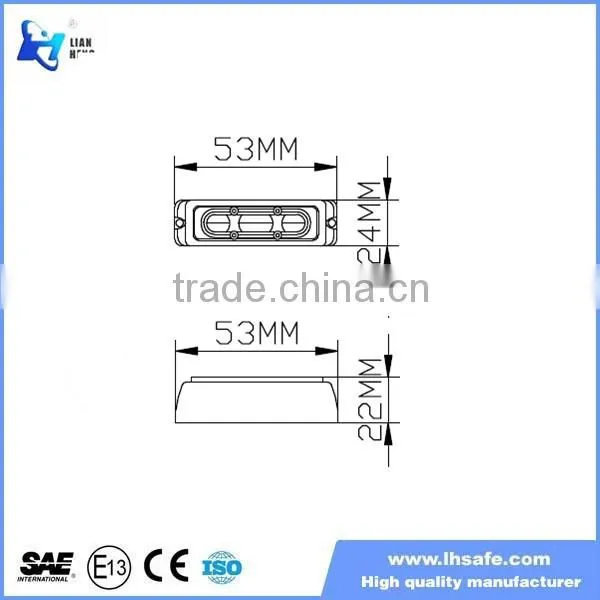 LED Side Marker Light 24V Ip68 Waterproof Led Strobe Light Truck Signal Led Light LTDG-T3-1 photo-2