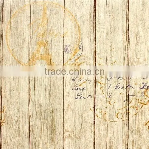 2015 New Wooden Design Cheap Vinyl Wallpaper From China photo-3