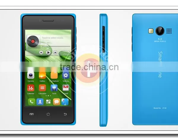 Hot Item 4INCH WVGA Mtk6572M Unlocked Android 4.4 Wifi GPS Dual SIM 3G Mobilephones S136 photo-5