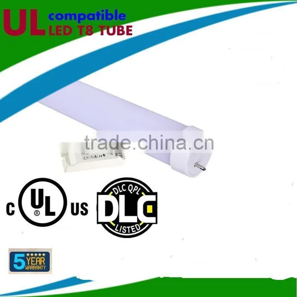 UL CUL DLC Approved 18W Quzhou Shine LED Tube Light T81200mm