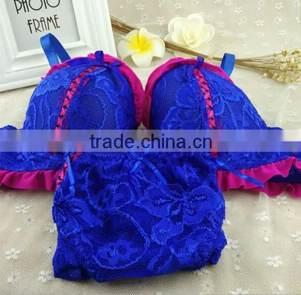 New Design Wholesale Women Sexy Lace Underwears Bra Sets photo-2
