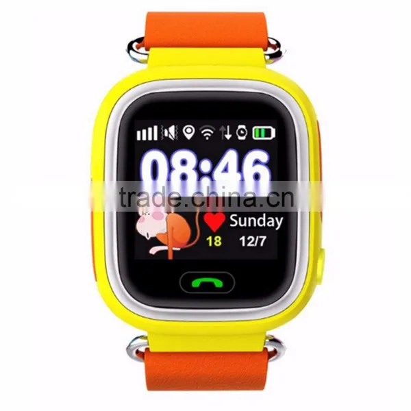 1.22 Inch Color Display Baby Smart Watch Q90 Q100 Anti-lost WIFI SOS Wrist Watch Gps Tracking Device for Kids With Touch Screen photo-2