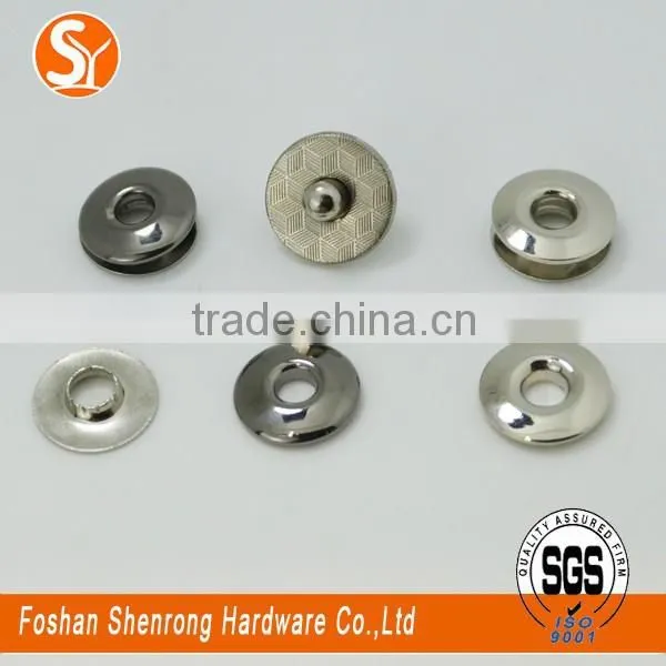 17mm Round Eco-friendly Metal Magnetic Push Snap for Bags and Leather Notebook and Glasses Case photo-2