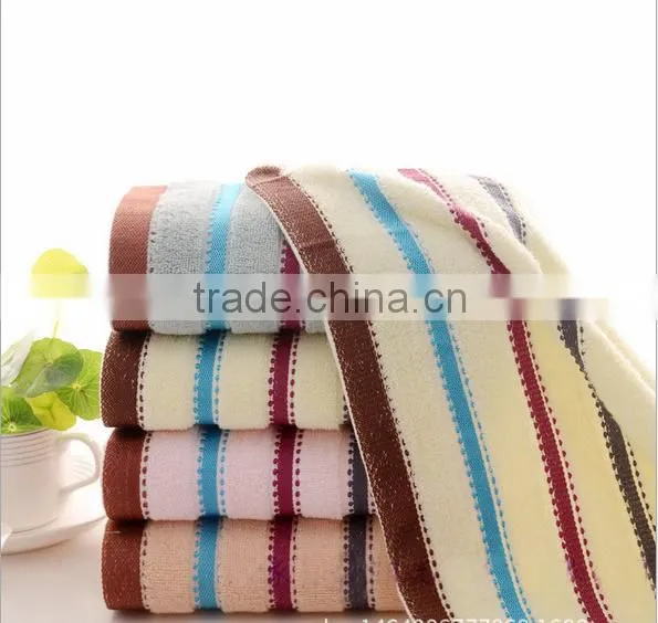 Combed Cotton Striped Dobby Towel photo-2