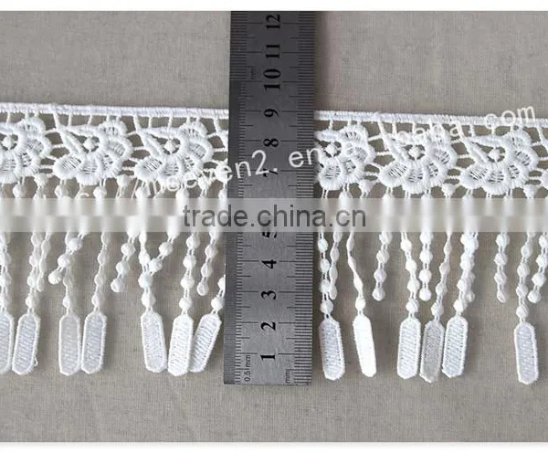 Beautiful Design 9cm Width Polyetser Crochet Tassel Fringe for Dresses Wholesale photo-6