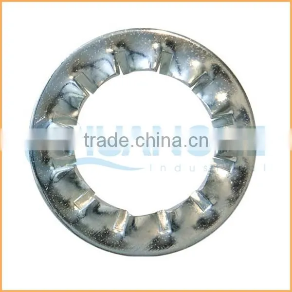 China Professional Manufacturing Zinc Plated Washer Square Serrated Lock Washer photo-2