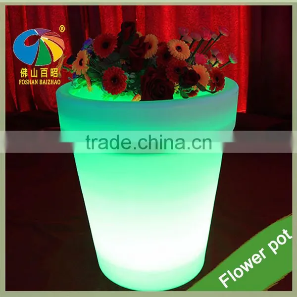 Plastic Exchange Color Supplier LED Lights Vase Pot photo-6