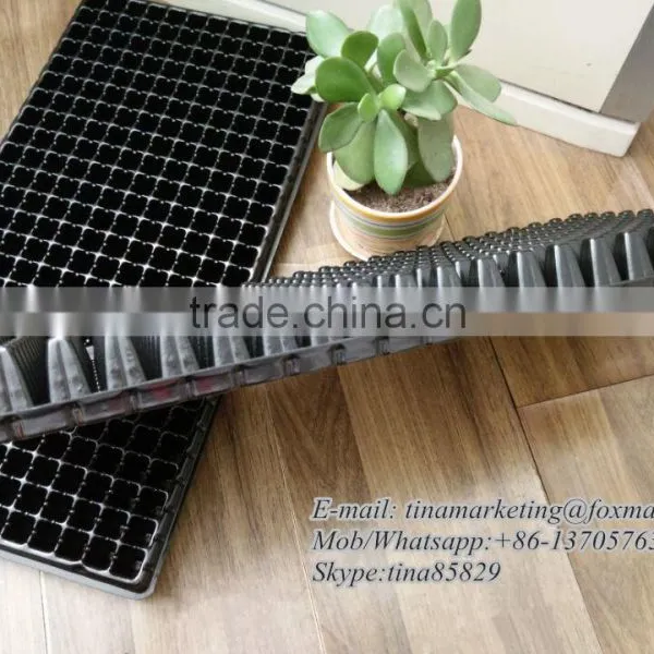 288 Cell Polystyrene Reusable Plastic Seedling Germination Tray, Plant Nursery Seed Cell Plug Tray Cheap Price photo-6