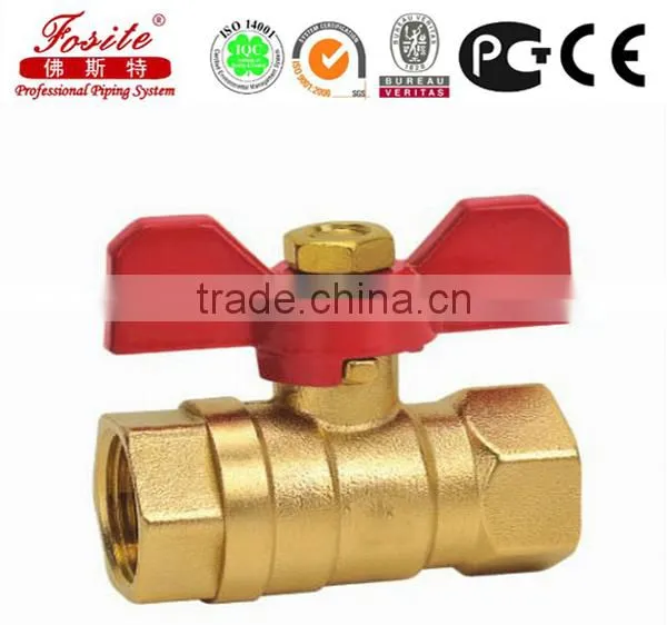 High Quality CE Cert Brass Ball Valve With Lron Handle photo-2