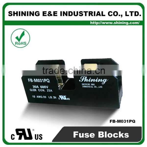 FB-M031PQ Panel and Din Rail Mounted 30A 1 Way Fuse Terminal Block photo-3