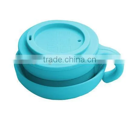 Silicone Travel Collapsible Camping Cup With Lid photo-5
