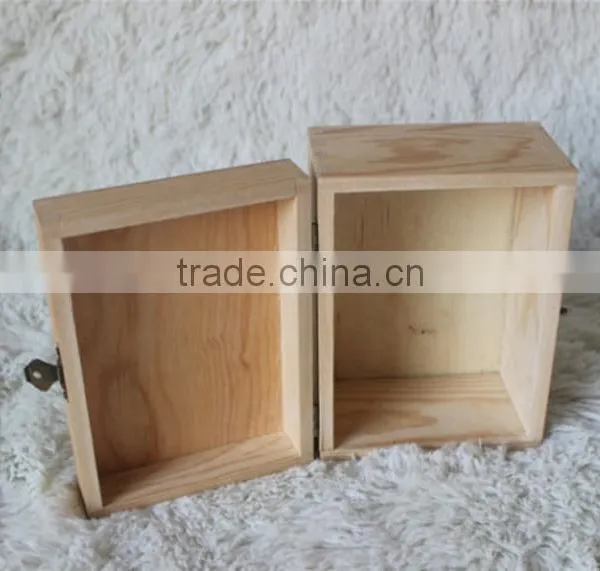 Pine Wooden Jewellery Box Accept Custom Densing Size Logo photo-6