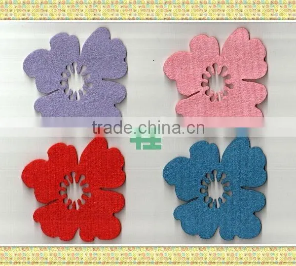 3mm Laser Cut Flower Shapes Felt Placemat photo-3