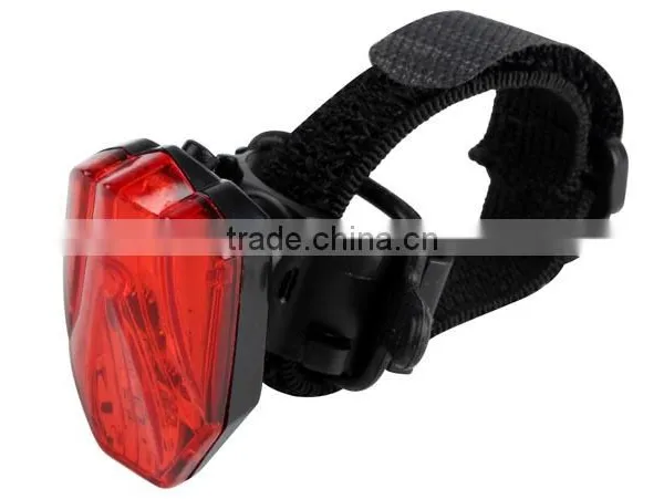 High Quality Waterproof Bike Light 4 LED USB Safety Bicycle Rear Light photo-3