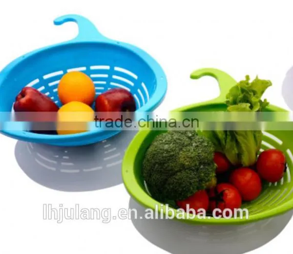 Useful Plastic Fruit/Vegetable Basket With Strainer Function/Plastic Dropping Fruit Basket photo-3