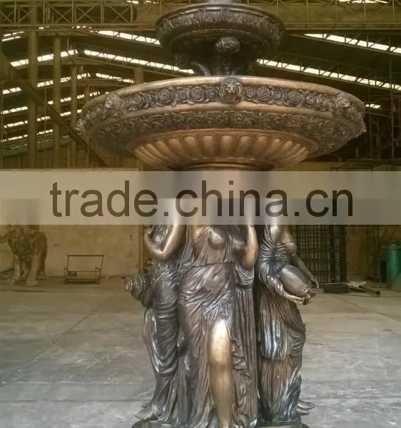 Bronze Water Fountain, Bronze Yard Water Fountain photo-6