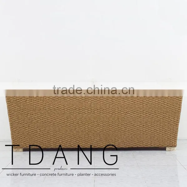 Alfresco Outdoor Wicker Bench - Vietnam Garden Outdoor Furniture - Poly Rattan Material photo-4