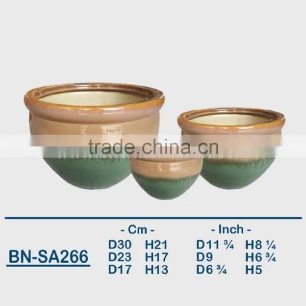 Vietnamese Ceramic Glazed Indoor Pot/ Indoor Planter BN-SA269 photo-2
