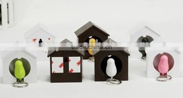 Bird's Nest Key Ring With Whistle Hang on the Wall photo-5