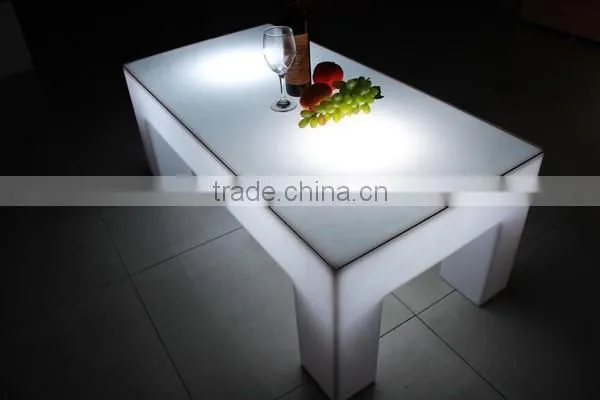 Modern Popular Led Lighting Plastic Bar Table, Coffee Table, Dining Table photo-6