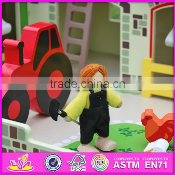 Top Fashion Kids Wooden Toy Barns Best Sale Children Wooden Toy Barns W06A167-S photo-5