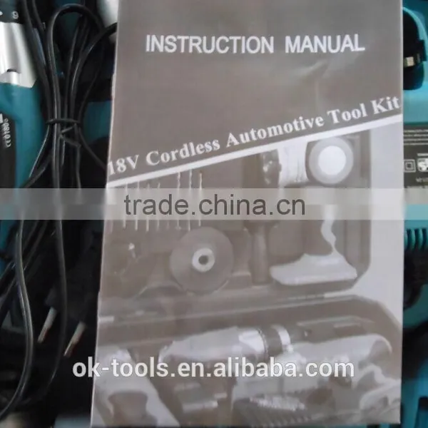 2014 New Modern Electric Drill Angle Grinder Impact Wrench Power Tool Sets 4 in 1 Combo Kit Tool Box photo-3