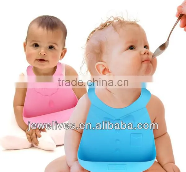 Waterproof Silicone Baby Bibs With Crumb Catcher With Animal Shape Bib photo-6