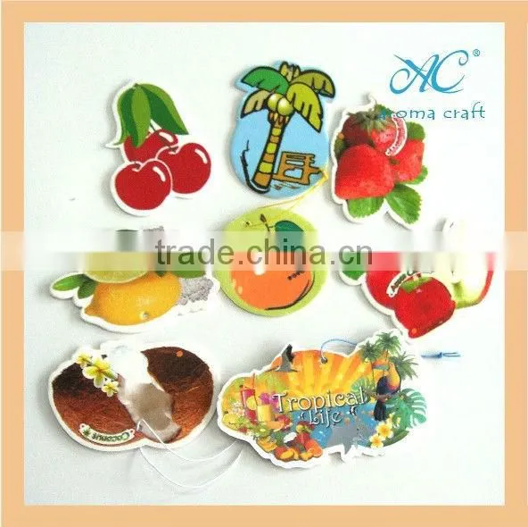 2016 Custom Design and Shape Promotionalcar Paper Cardboard Hemp Paper Air Freshener photo-5