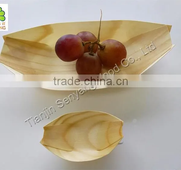 tableware set food conveyor japanese wooden sushi boat