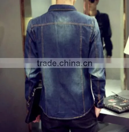 Factory Direct Supply Fashion Man Clothes /High Quality Men Denim Shirt photo-3