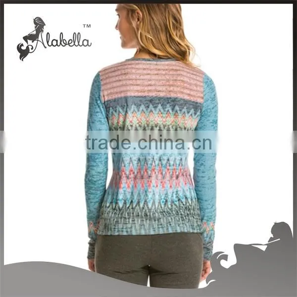 Wholesale Long Sleeve Yoga Fitness Sublimation Compression Shirts Women photo-2