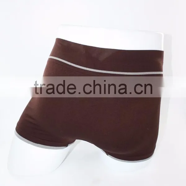 Black Seamless Underwear Men Boxers photo-4