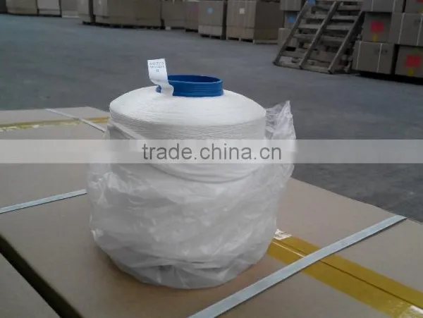 High Tenacity Polyester Thread Bright Raw White (filament Twisted Yarn ) 45D-420D/2ply/3ply photo-3