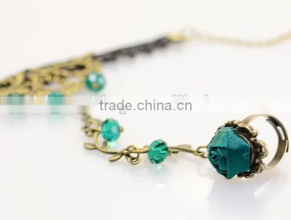 Hot Sale South Korean Jewelry Antique Lace Diamond Jewelry Sets Wholesale photo-3