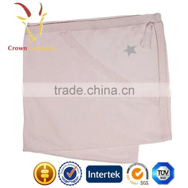 Knitted Baby Intarisa Star Blanket Wholesale With Fringe photo-2