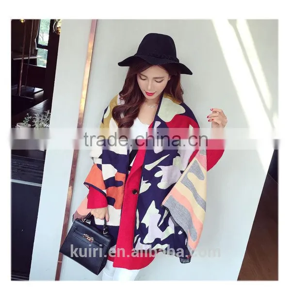 The New 2016 Winter Euramerican Fashion Warm Imitation Cashmere Scarf Matching Shawl photo-2