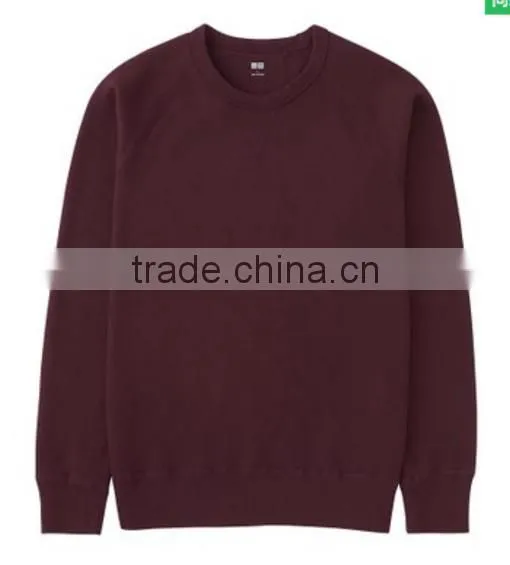 Plain Heather Color Crew Neck Pullover Sweatshirt photo-3