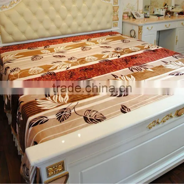 100% Polyester Flannel Blanket Printed Maple Leaf photo-2