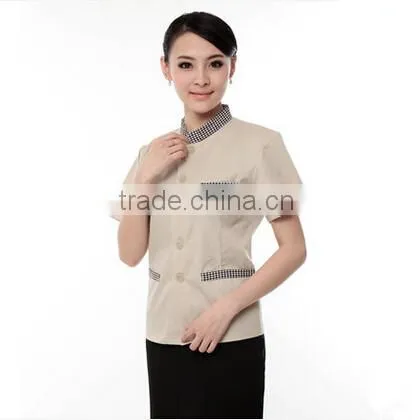 Custom Perfect Fit Chinese Restaurant Nice Design Hotel Housekeeping Uniform in Guangzhou photo-5