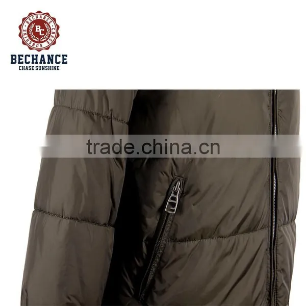 Mens Long Padded Parka Jacket With Raccoon Fur photo-4