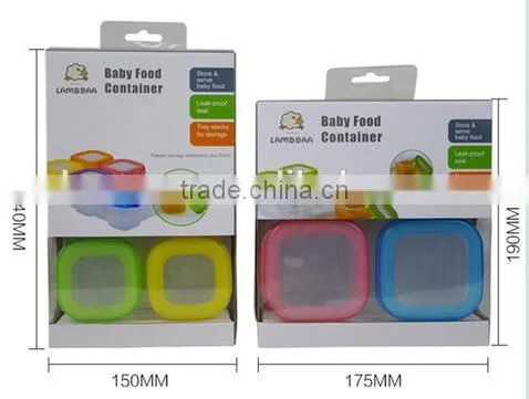 Baby Food Container Baby Blocks Freezer Storage Containers photo-4