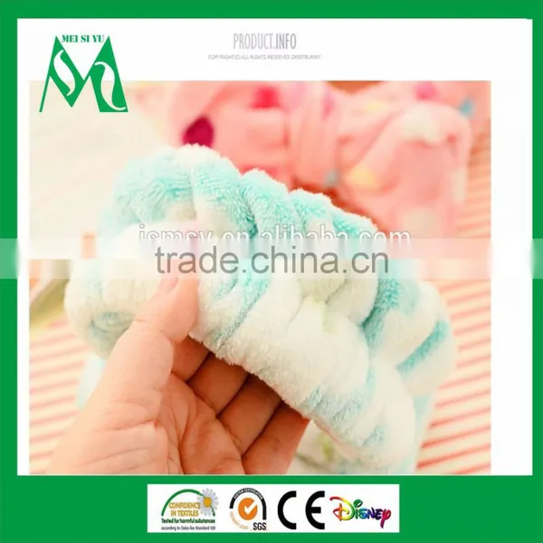 Towel Headband Fleece Fabric With Bowknot