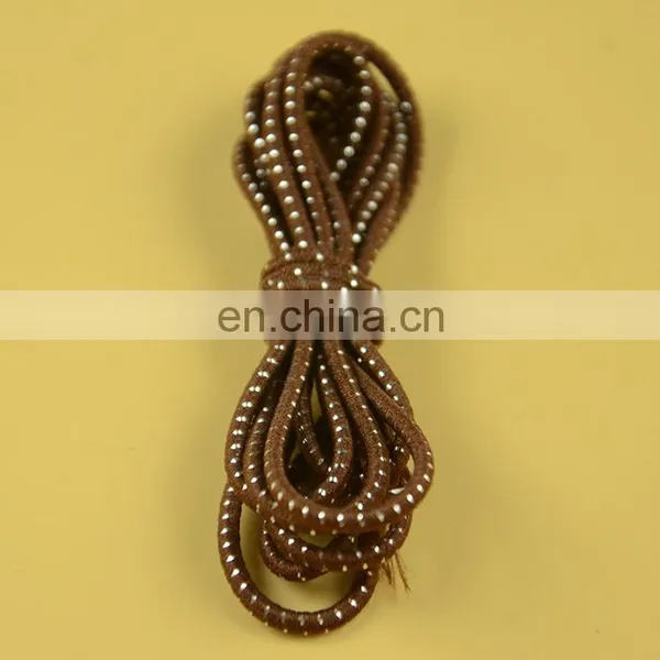 Stock 2mm Round Elastic Cord With Shiny Silver photo-4