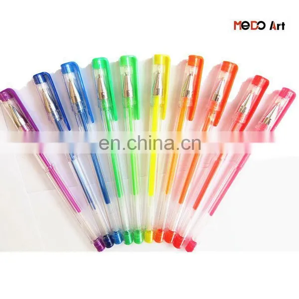Best Colored Bulk Metallic Glitter Neon Gel Pens Set Gel Ink Pen Set photo-2