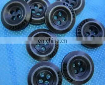 CLASSIC BLACK CLOTH BUTTON HOT SALES 15.5MM BAG BUTTON FASHION WORDS PRINTED BUTTON photo-2