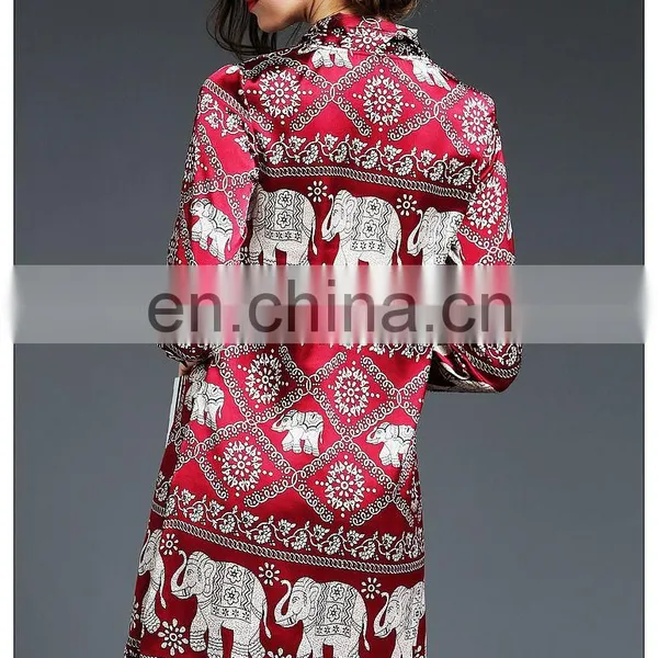 High Quality Ladies Front Short and Back Long Tunic Dress, Print Taffeta Petite Dress photo-3