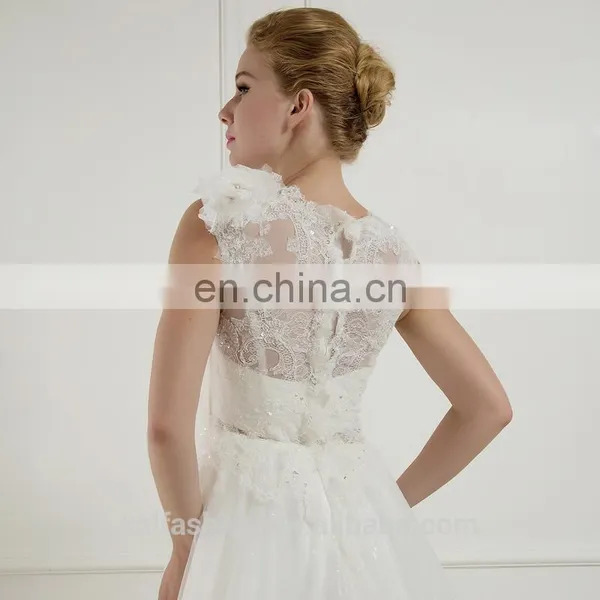 C5024 Seductive Lace and Fold Top Wedding Dress Hot Sale photo-3