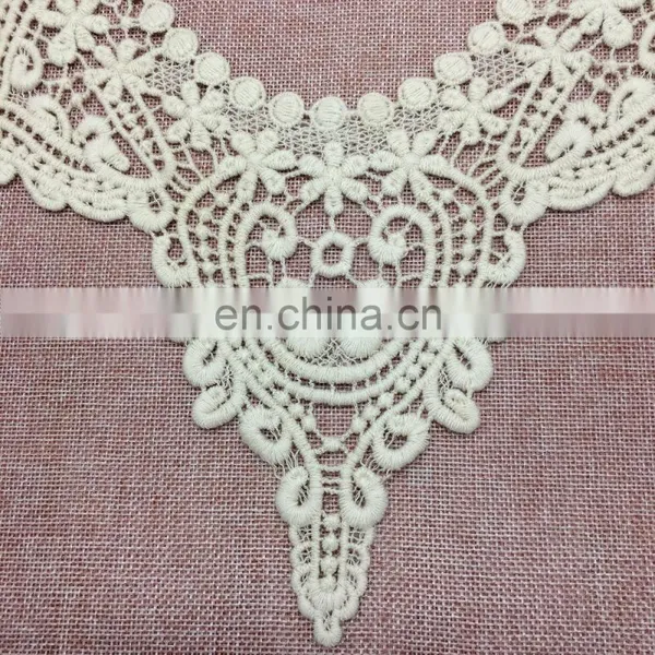 OLN15158 2017 New Arrival Royal Style Handmade Crochrt Neck Embroidery Neckline Design photo-3