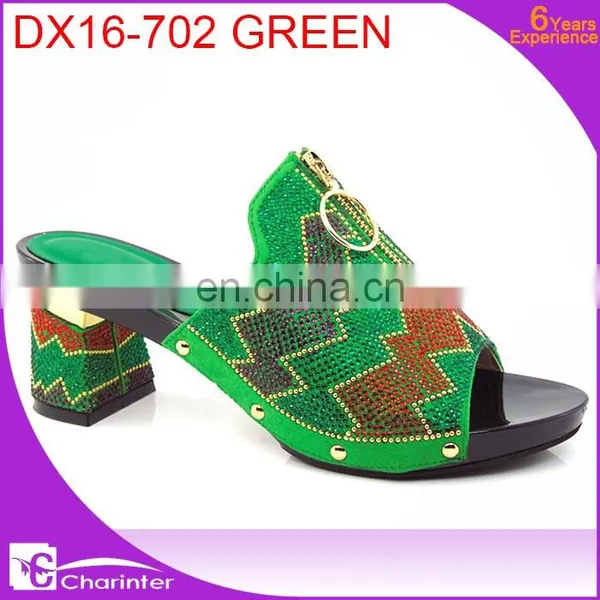 Wholesale Italian Ladies Shoes Ladies High Heel Shoes Ladies Slipper With Stones photo-3